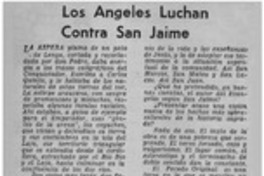 Los Ángeles luchan contra San Jaime