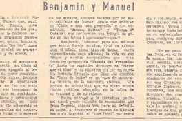 Benjamín y Manuel