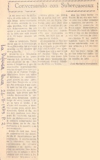 Conversando con Subercaseaux