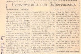 Conversando con Subercaseaux