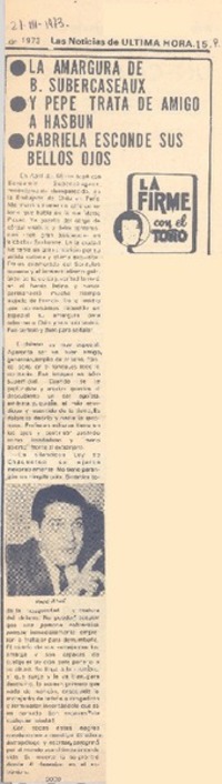 La amargura de B. Subercaseaux.