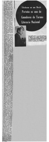 Porteño es uno de los ganadores de Torneo Literario Nacional.