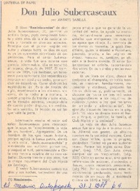 Don Julio Subercaseaux