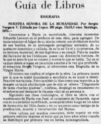 Nuestra señora de la humanidad.