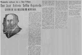 Don José Antonio Soffia Argomedo