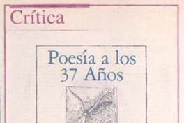 Poesía a los 37 años