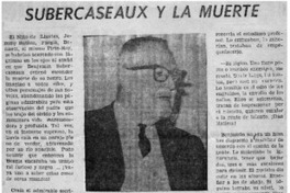 Subercaseaux y la muerte