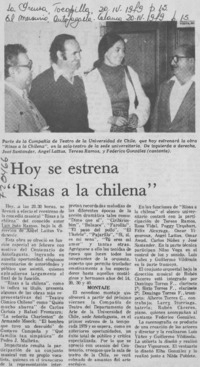 Hoy se estrena "Risas a la chilena".