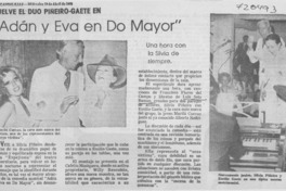 Adán y Eva en Do Mayor".