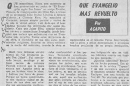 Que Evangelio más revuelto