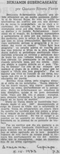 Benjamín Subercaseaux