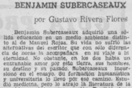 Benjamín Subercaseaux