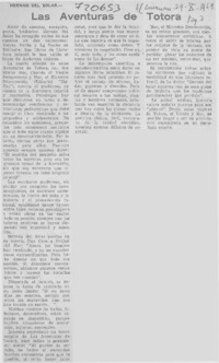 Las aventuras de Totora