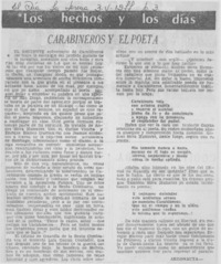 Carabineros y el poeta