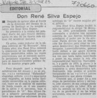Don René Silva Espejo.