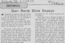 Don René Silva Espejo.