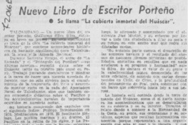 Nuevo libro de escritor porteño.