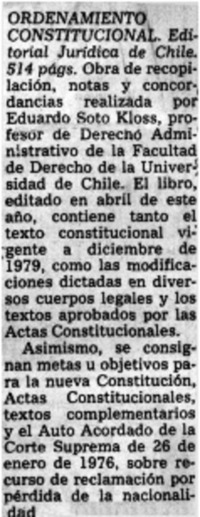 Ordenamiento constitucional.