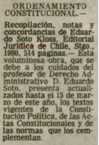 Ordenamiento constitucional.