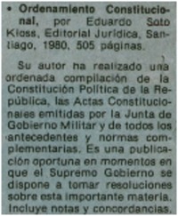 Ordenamiento constitucional