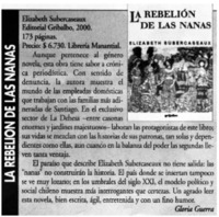 La rebelión de las nanas