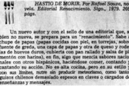 Hastío de morir