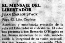 El mensaje del libertador.