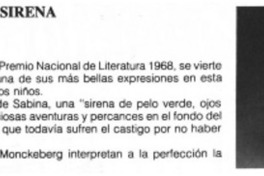 Memorias de una sirena.