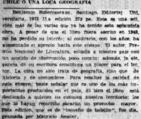 Chile o una loca geografía