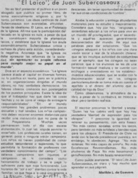 El laico", de Juan Subercaseaux