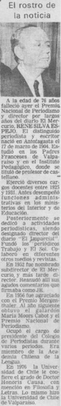 El rostro de la noticia.