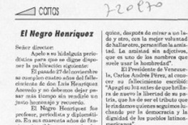 El negro Henríquez