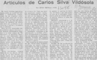 Artículos de Carlos silva Vidósola