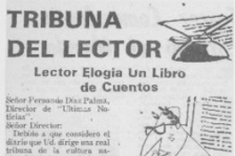 Lector elogia un libro de cuentos