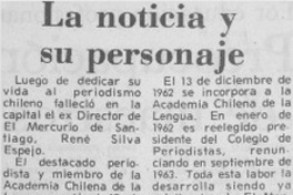 La noticia y su personaje.