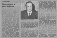 Normas para el gran monstruo.