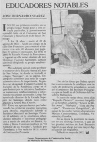 José Bernardo Suárez.