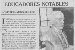 José Bernardo Suárez.