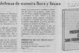 Valiente defensa de nuestra flora y fauna.