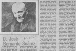 D. José Bernardo Suárez.