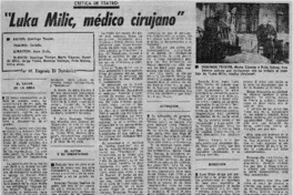 "Luka Milic, médico cirujano"