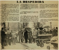 La despedida.