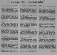"La casa del descalzado"