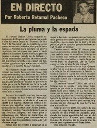 La pluma y la espalda