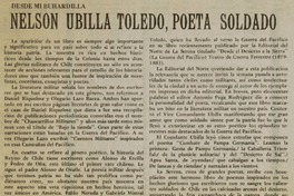 Nelson Ubilla Toledo, poeta soldado
