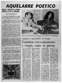 Aquelarre poético : [entrevistas]
