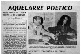 Aquelarre poético : [entrevistas]