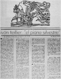 Iván Teillier: "el piano silvestre"