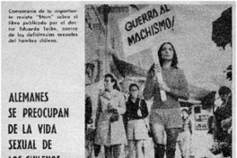 Alemanes se preocupan de la vida sexual de los chilenos.