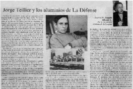 Jorhe Teillier y los aluminios de le défense